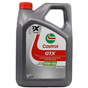 Castrol GTX 10W-40 4 Litre - 2025 Üretim Yarı Sentetik Motor Yağı