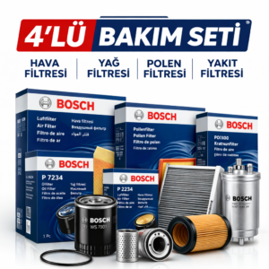 BOSCH Citroen Berlingo 1.6 Dizel Filtre Bakım Seti (2008-2011) 4 Lü