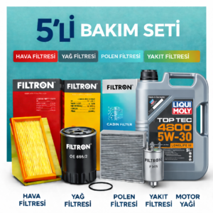 Filtron Opel Crossland 1.5 Dizel Liqui Moly 4200 Motor Yağı Filtre Seti (2018-2022) 5 Li