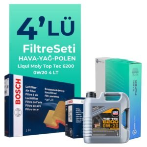 Bosch Audi Q2 1.0 Tfsi Filtre Bakım Seti Liqui Moly Motor Yağlı (2016-2023) 4 Lü