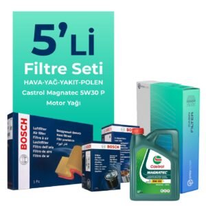 BOSCH Citroen DS4 1.5 Dizel Filtre Bakım Seti Castrol Motor Yağlı (2022-2024) 5 Li