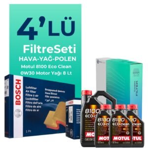 BOSCH Citroen Jumper 2.2 BlueHDi Dizel Filtre Bakım Seti Motul Motor Yağlı (2019-2024) 4 Lü