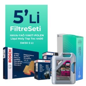 Bosch Dacia Lodgy 1.5 Dizel Filtre Bakım Seti Liqui Moly Motor Yağlı (2012-2020) 5 Li