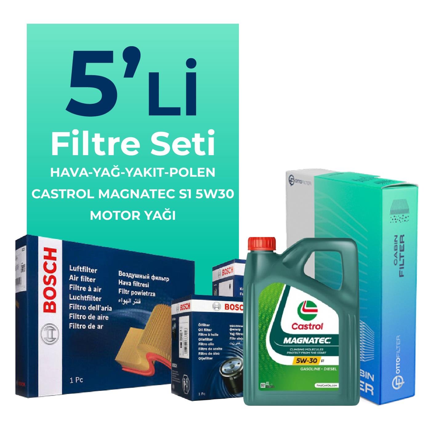 bosch-fiat-grande-punto-1-3-dizel-filtre-bakim-seti-castrol-motor-yagli-euro-4-2005-2013-5-li-60990