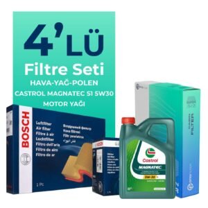 BOSCH Fiat Palio 1.3 Dizel Filtre Bakım Seti Castrol Motor Yağlı (2004-2012) 4 Lü