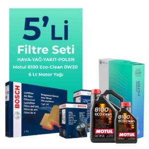BOSCH Ford Focus 1.5 Dizel Otomatik Filtre Bakım Seti Motul Motor Yağlı (2018-2024) 5 Li