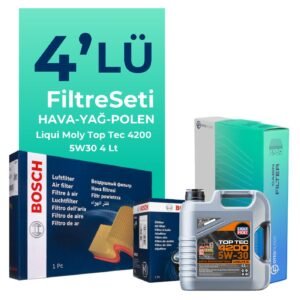 BOSCH Hyundai i40 1.6 Benzin Filtre Bakım Seti Liqui Moly Motor Yağlı (2012-2016) 4 Lü