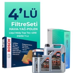 Bosch Jaguar XF 2.0 Dizel Filtre Bakım Seti Liqui Moly Motor Yağlı (2015-2020) 4 Lü