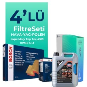 BOSCH Kia Ceed 1.0 Benzin Filtre Bakım Seti Liqui Moly Motor Yağlı (2019-2022) 4 Lü