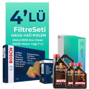 BOSCH Land Rover Evoque 2.0 Dizel Filtre Bakım Seti Motul Motor Yağlı (2014-2020) 4 Lü