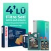 BOSCH Mercedes C250 Benzin Filtre Bakım Seti Castrol Motor Yağlı (2010-2014) 4 Lü