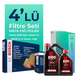 BOSCH Mercedes E250 CGI Filtre Bakım Seti Motul Motor Yağlı (2009-2014) 4 Lü