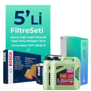 BOSCH Mercedes E320 Dizel 204 HP Filtre Bakım Seti Liqui Moly Motor Yağlı (2003-2006) 5 Li
