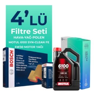 BOSCH Mercedes S500 Filtre Bakım Seti Motul Motor Yağlı (2006-2013) 4 Lü
