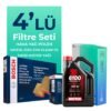 BOSCH Peugeot 307 1.6 Benzin Filtre Bakım Seti Motul Motor Yağlı (2005-2008) 4 Lü