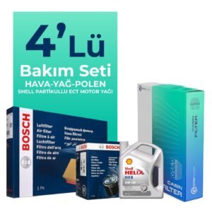 BOSCH Seat Cordoba 1.4 Dizel Filtre Bakım Seti Shell Motor Yağlı (2003-2010) 4 Lü