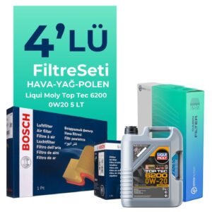 BOSCH Seat Leon 1.5 TSi Filtre Bakım Seti Liqui Moly Motor Yağlı (2018-2022) 4 Lü