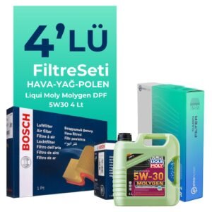 BOSCH Toyota Auris 1.6 Benzin Filtre Bakım Seti Liqui Moly Motor Yağlı (2010-2012) 4 Lü