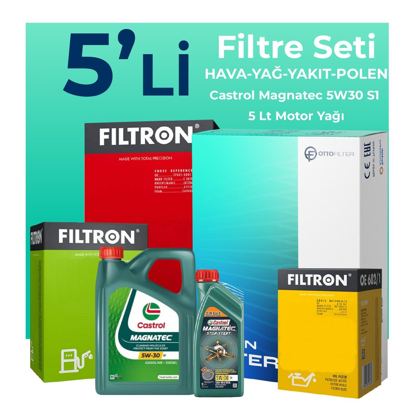 filtron-alfa-giulietta-1-6-dizel-105-hp-filtre-bakim-seti-castrol-motor-yagli-2010-2015-5-li-109108