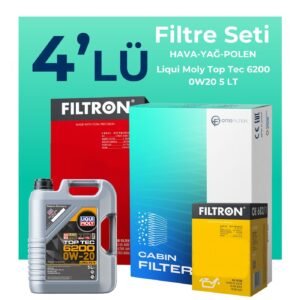 Filtron Audi A3 35 TFSI 1.5 Filtre Bakım Seti Liqui Moly Motor Yağlı (2020-2024) 4 Lü