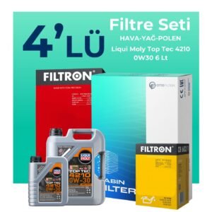 Filtron Audi A4 40 TDi Filtre Bakım Seti Liqui Moly Motor Yağlı (2020-2024) 4 Lü