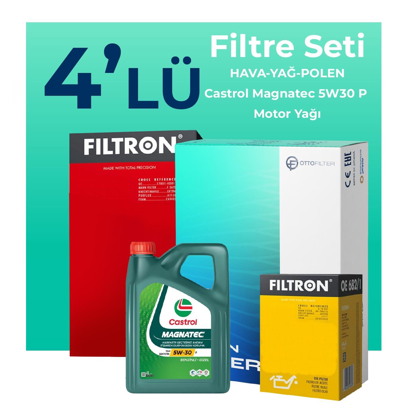 filtron-citroen-c3-aircross-1-5-dizel-filtre-bakim-seti-castrol-motor-yagli-2017-2022-4-lu-109863