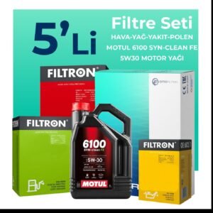 Filtron Citroen DS4 1.6 Dizel Filtre Bakım Seti Motul Motor Yağlı (2011-2015) 5 Li