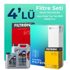 Filtron Ford Kuga 1.5 Dizel Manuel Filtre Bakım Seti Liqui Moly Motor Yağlı (2019-2023) 4 Lü