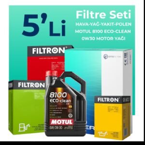 Filtron Honda Civic 1.6 Dizel Filtre Bakım Seti Motul Motor Yağlı (2018-2021) 5 Li