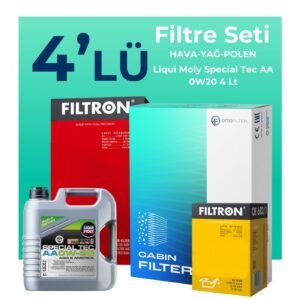 Filtron Hyundai i10 1.0 Benzin Filtre Bakım Seti Liqui Moly Motor Yağlı (2020-2024) 4 Lü