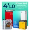 Filtron Jeep Commander 3.0 Dizel Filtre Bakım Seti Liqui Moly Motor Yağlı (2006-2011) 4 Lü