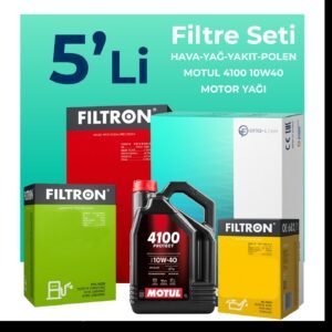 Filtron Jeep Grand Cherokee 3.1 Dizel Filtre Bakım Seti Motul Motor Yağlı (1999-2002) 5 Li