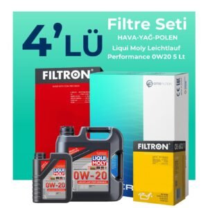 Filtron Jeep Renegade 1.5 Hybrid Filtre Bakım Seti Liqui Moly Motor Yağlı (2023-2024) 4 Lü
