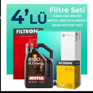 Filtron Kia Ceed 1.4 Benzin Filtre Bakım Seti Motul Motor Yağlı (2018-2022) 4 Lü
