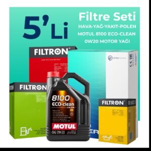 Filtron Kia Ceed 1.6 Dizel Filtre Bakım Seti Motul Motor Yağlı (2019-2023) 5 Li