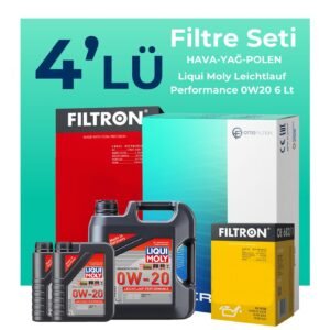 Filtron Land Rover Evoque 1.5 Benzinli Filtre Bakım Seti Liqui Moly Motor Yağlı (2020-2023) 4 Lü