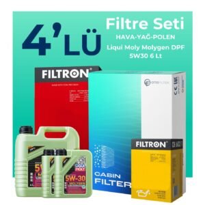 Filtron Land Rover Evoque 2.0 Benzinli Filtre Bakım Seti Liqui Moly Motor Yağlı (2012-2018) 4 Lü