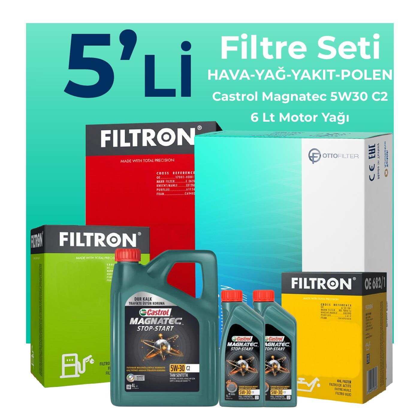filtron-land-rover-freelander-2-2-filtre-bakim-seti-castrol-motor-yagli-2006-2014-5-li-107754