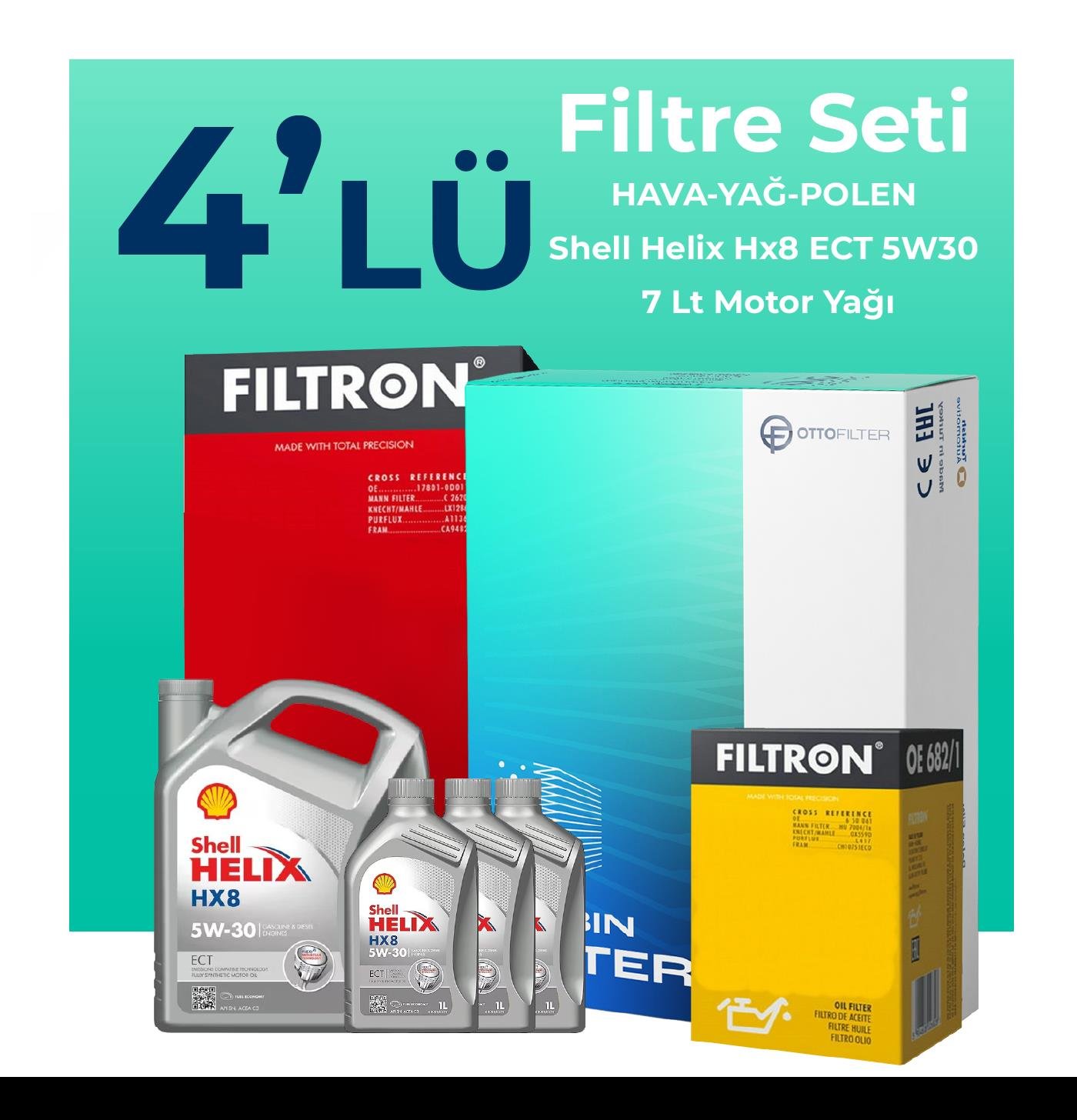 filtron-mercedes-c180-benzin-filtre-bakim-seti-shell-motor-yagli-2014-2019-4-lu-105022