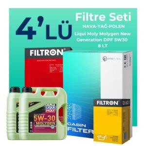 Filtron Mercedes CLS500 Benzin Filtre Bakım Seti Liqui Moly Motor Yağlı (2005-2011) 4 Lü
