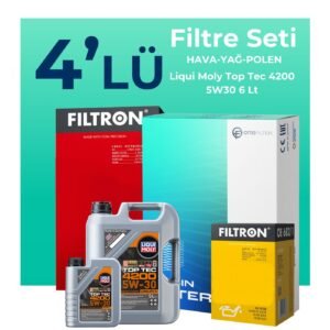 Filtron Mercedes E220 Dizel Filtre Bakım Seti Liqui Moly Motor Yağlı (2003-2009) 4 Lü