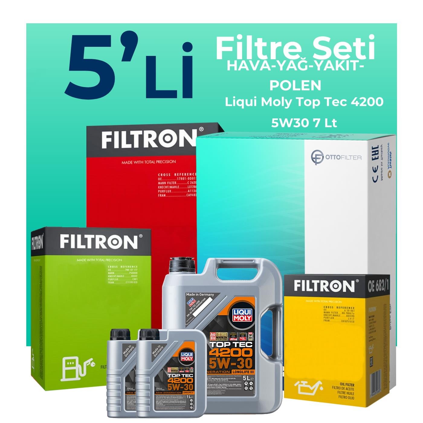 filtron-mitsubishi-l200-2-2-dizel-filtre-bakim-seti-liqui-moly-motor-yagli-2018-2022-5-li-127965