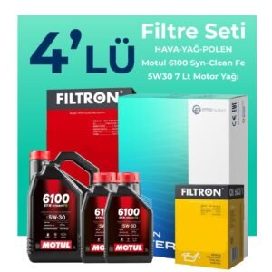 Filtron Nissan Navara 2.5 Dizel Filtre Bakım Seti Motul Motor Yağlı (2006-2015) 4 Lü