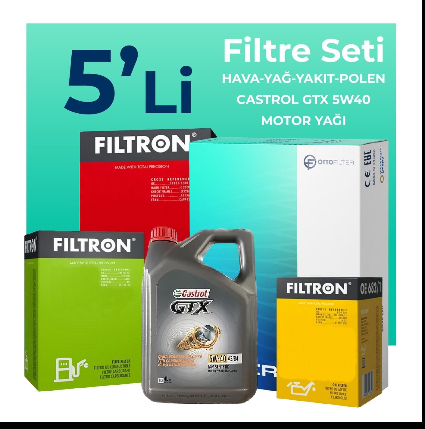 filtron-nissan-qashqai-2-0-dizel-filtre-bakim-seti-castrol-motor-yagli-2007-2013-5-li-58449
