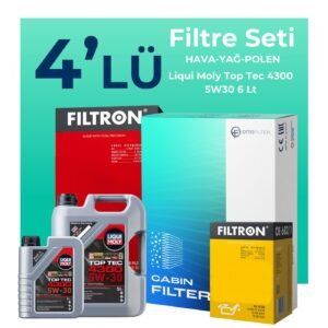 Filtron Nissan X-Trail 1.3 Benzin Filtre Bakım Seti Liqui Moly Motor Yağlı (2019-2021) 4 Lü