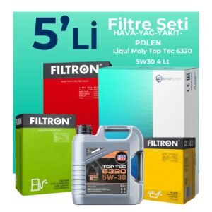 Filtron Opel Astra L 1.5 Dizel Filtre Bakım Seti Liqui Moly Motor Yağlı (2021-2023) 5 Li