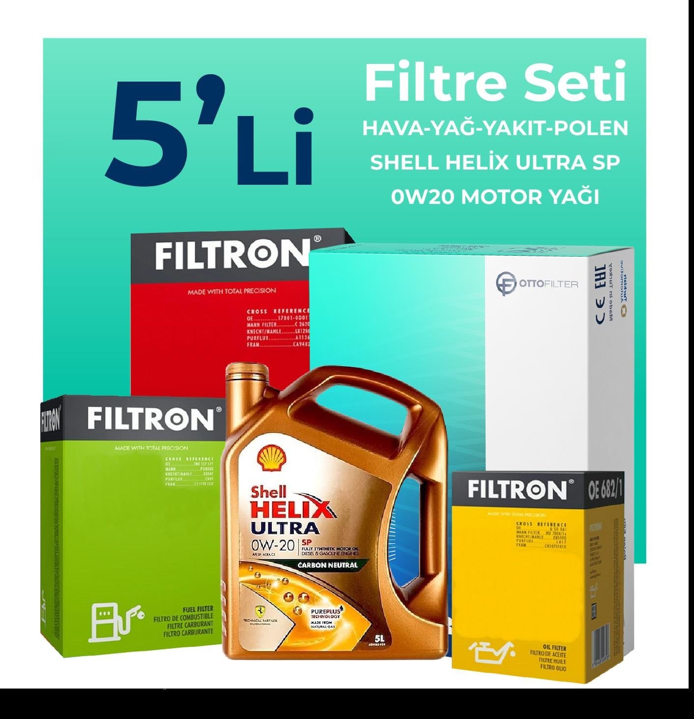 filtron-opel-insignia-1-5-dizel-filtre-bakim-seti-shell-motor-yagli-2018-2023-5-li-61705