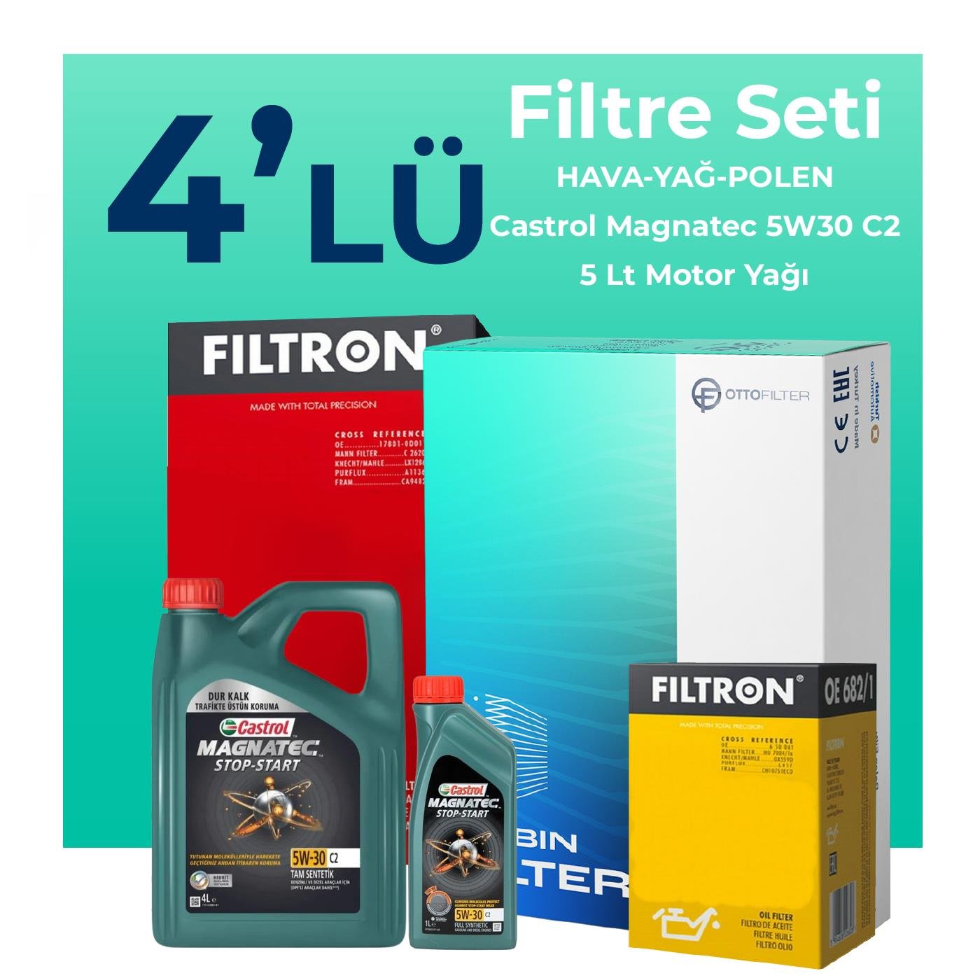 filtron-opel-zafira-1-6-115-hp-filtre-bakim-seti-castrol-motor-yagli-2008-2010-4-lu-108113