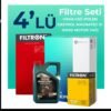Filtron Peugeot 2008 1.6 Benzin Vti Filtre Bakım Seti Castrol Motor Yağlı (2013-2018) 4 Lü