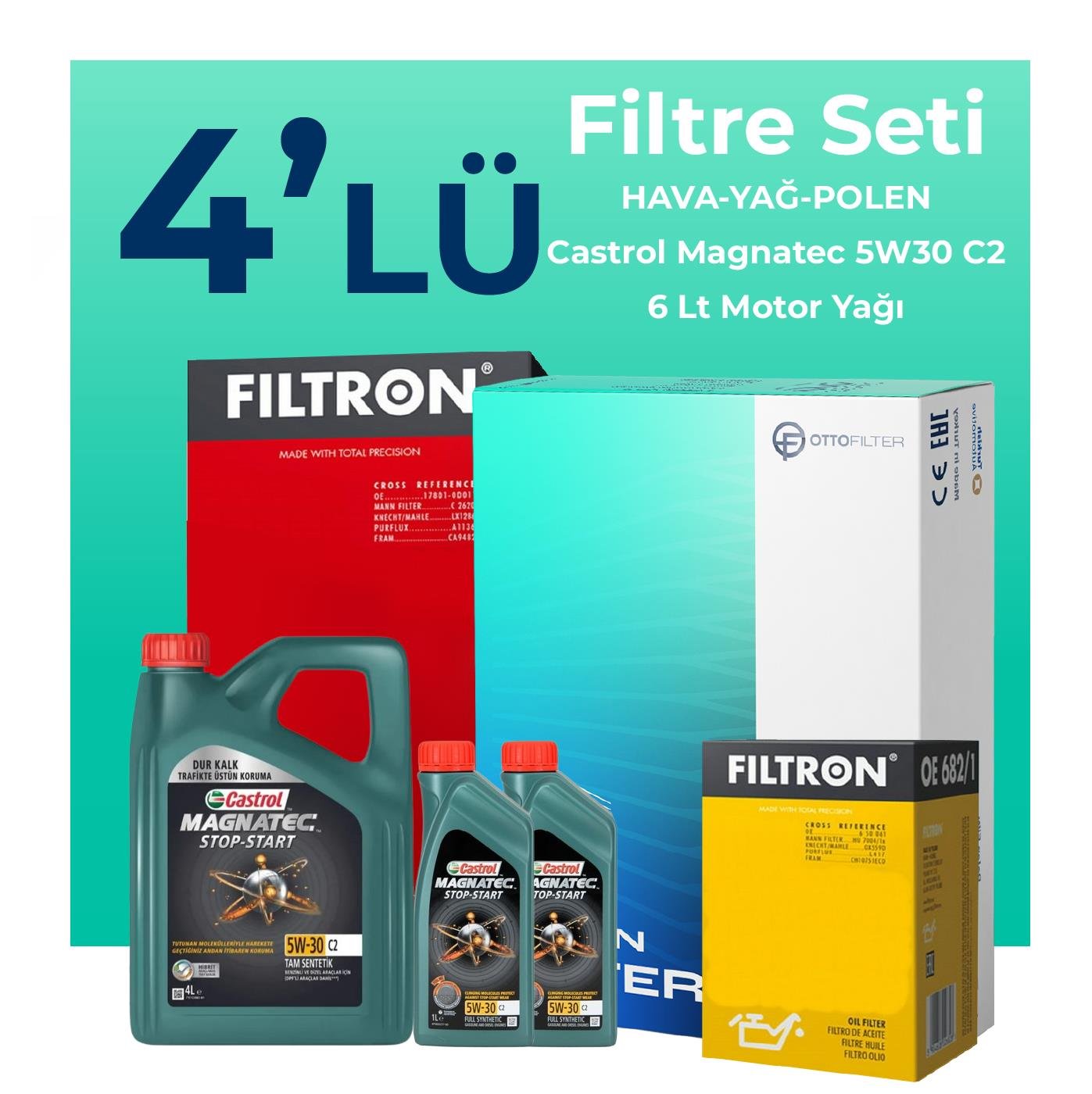 filtron-peugeot-expert-1-5-dizel-filtre-bakim-seti-castrol-motor-yagli-2017-2025-4-lu-118534